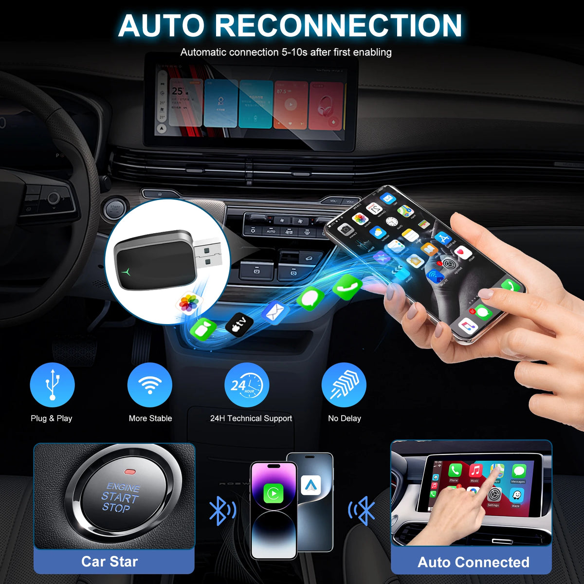 Wireless CarPlay Adapter
