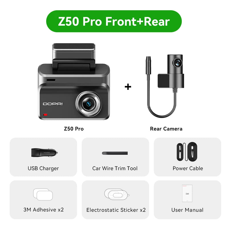 Front + rear package contents
